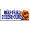 Signmission DEEP FRIED CHEESE CURDS BANNER SIGN wisconsin poutine battered snack B-120 Deep Fried Cheese Curds - alternate 1
